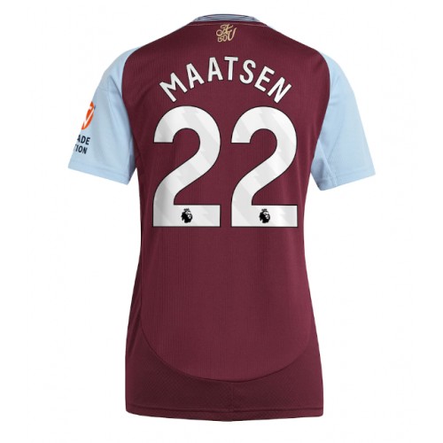 Dres Aston Villa Ian Maatsen #22 Domaci za Žensko 2024-25 Kratak Rukav